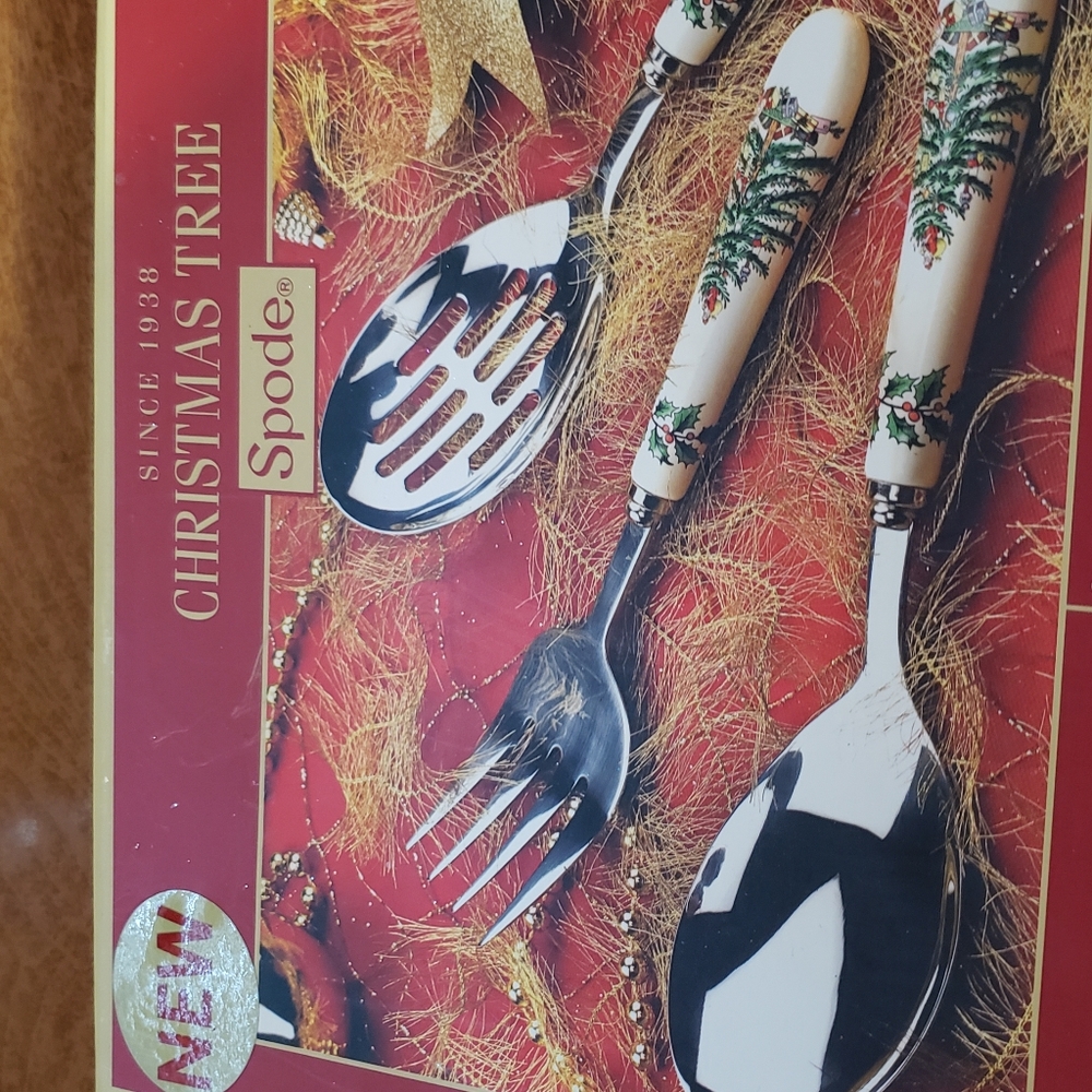 SPODE Christmas serving set-Cyber sale, TODAY ONlY